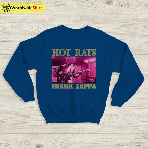 Vintage Frank Zappa Hot Rats Sweatshirt Frank Zappa Shirt Music Shirt - WorldWideShirt