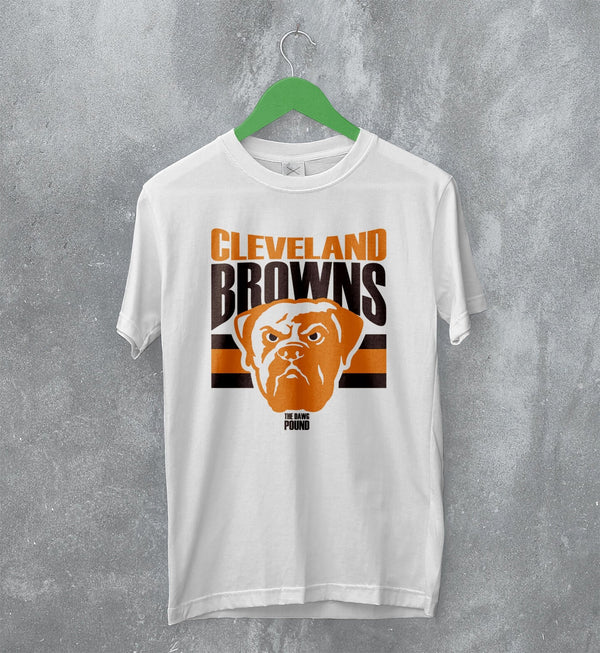 Vintage NFL Cleveland Browns T-Shirt The Dawg Pound Shirt Cleveland Fanatic Football - WorldWideShirt