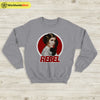Vintage Princess Leia Rebel Sweatshirt David Bowie Shirt Music Shirt - WorldWideShirt