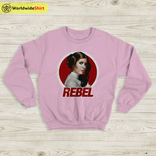Vintage Princess Leia Rebel Sweatshirt David Bowie Shirt Music Shirt - WorldWideShirt