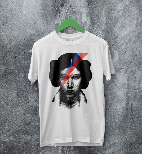 Vintage Princess Leia Rebel T Shirt David Bowie Shirt Music Shirt - WorldWideShirt