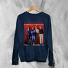 Vintage The Breakfast Club Sweatshirt Movie Poster Shirt Comedy Drama Crewneck - Navy Blue - WorldWideShirt