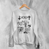 Void Band Sweatshirt Zombie Punk Void Shirt Vintage Skeleton Punk Rock Crewneck - White - WorldWideShirt