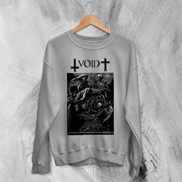 Void Condensed Flesh Sweatshirt Album Punk Void Band Shirt Punk Rock Album Art Crewneck - Sport Grey - WorldWideShirt