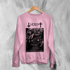 Void Condensed Flesh Sweatshirt Album Punk Void Band Shirt Punk Rock Album Art Crewneck - Light Pink - WorldWideShirt