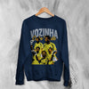 Vozinha Cape Verde Sweatshirt Vintage Vozinha Shirt, Soccer Legend Crewneck - Navy Blue - WorldWideShirt