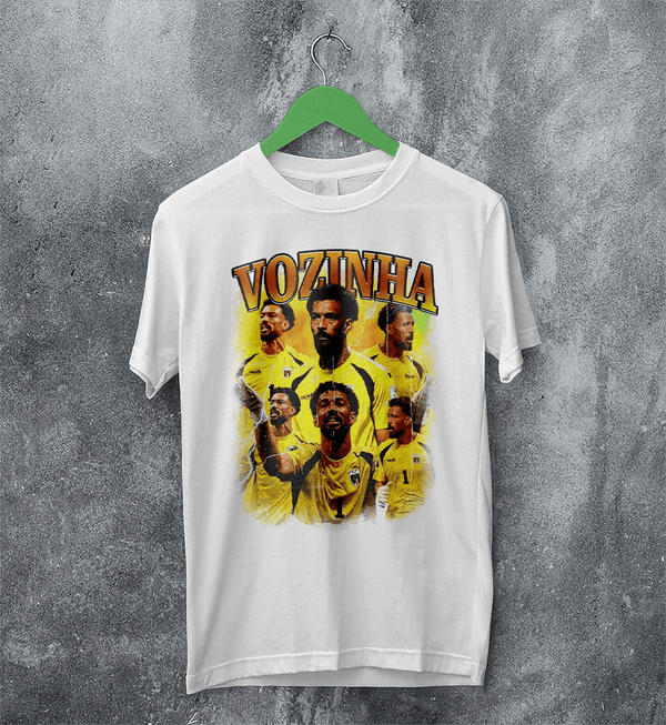 Vozinha Goalkeeper T-Shirt, Cape Verde Vozinha Shirt, Soccer Football Legend Tee - White - WorldWideShirt