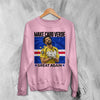 Vozinha Great Again Sweatshirt, Vintage Cabo Verde Star Shirt, Soccer Legend Crewneck - Light Pink - WorldWideShirt