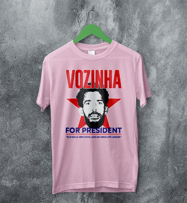 Vozinha President TShirt, Vintage Vozinha For President Shirt, Soccer Legend Tee - Light Pink - WorldWideShirt