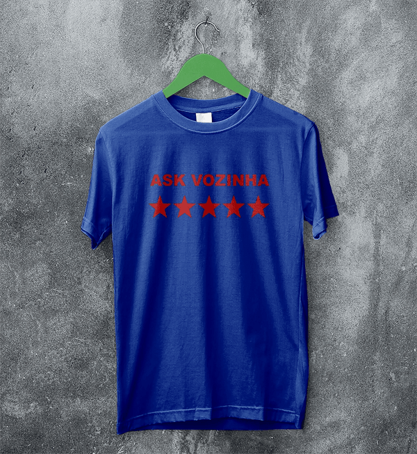 Vozinha TShirt, Vintage Ask Vozinha Shirt, Goalkeeper Star Soccer Legend Tee - Royal Blue - WorldWideShirt