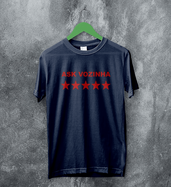 Vozinha TShirt, Vintage Ask Vozinha Shirt, Goalkeeper Star Soccer Legend Tee - Navy Blue - WorldWideShirt