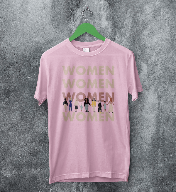 Women Relations T-Shirt Women's Day Shirt Club Feminist Tee Aesthetic Women Gift - Light Pink - WorldWideShirt