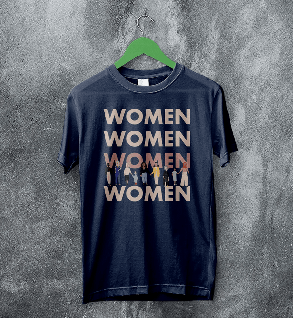 Women Relations T-Shirt Women's Day Shirt Club Feminist Tee Aesthetic Women Gift - Navy Blue - WorldWideShirt