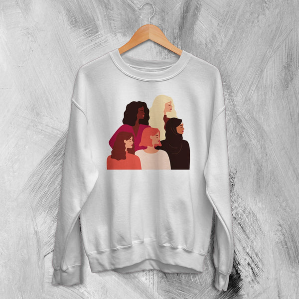 Women's Day Sweatshirt Club Feminist Shirt Strong Women Gift - White - WorldWideShirt