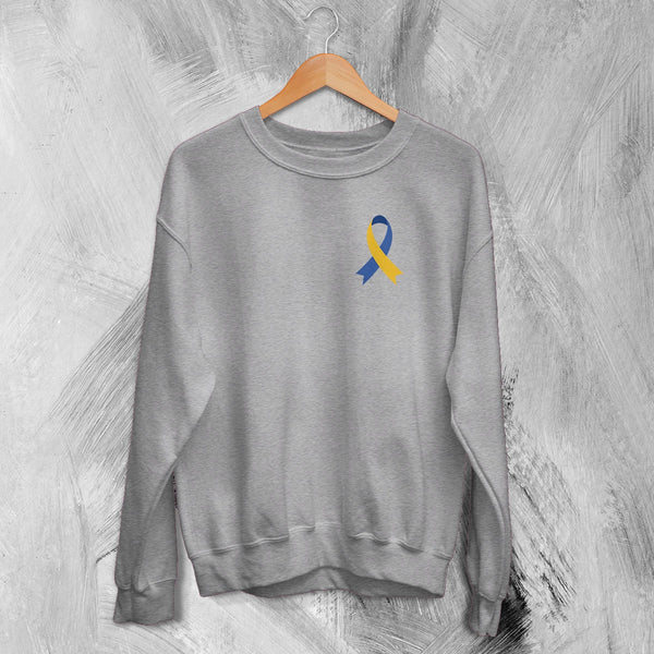 World Down Syndrome Day Logo Sweatshirt Support Down Syndrome Shirt - Sport Grey - WorldWideShirt