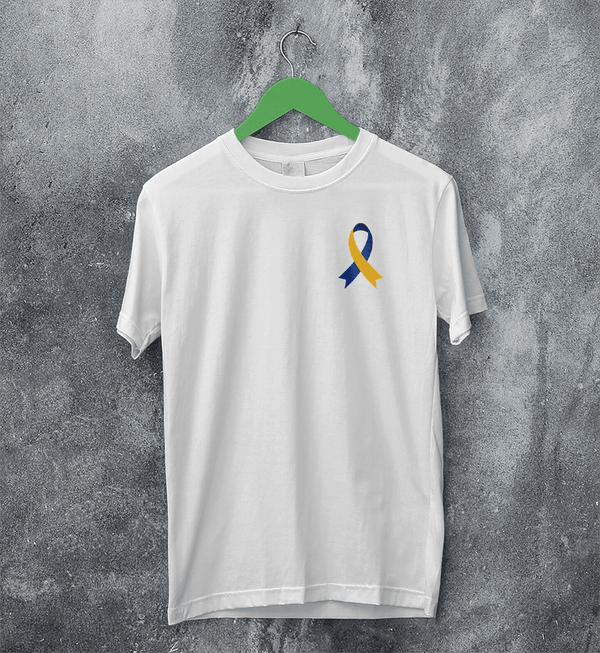 World Down Syndrome Day Logo T-shirt Support Down Syndrome Shirt - White - WorldWideShirt