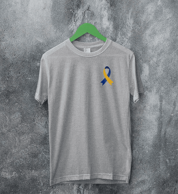 World Down Syndrome Day Logo T-shirt Support Down Syndrome Shirt - Sport Grey - WorldWideShirt