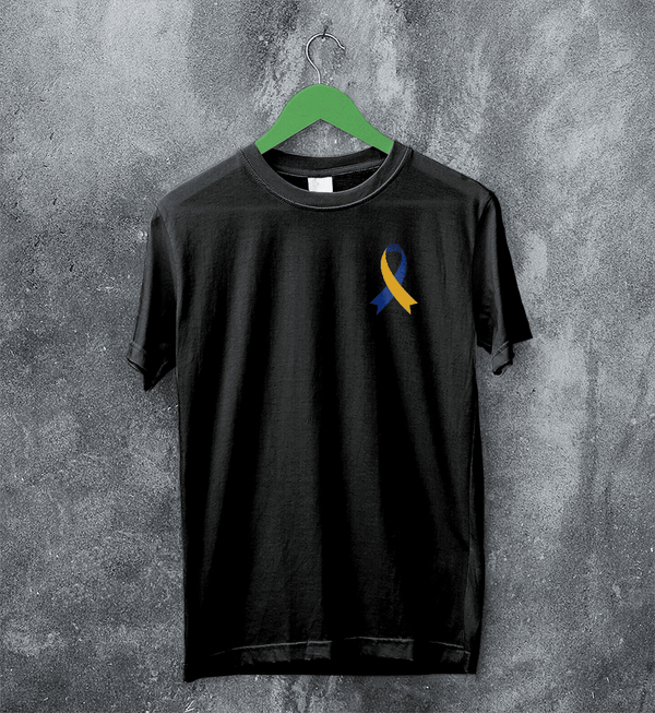World Down Syndrome Day Logo T-shirt Support Down Syndrome Shirt - Black - WorldWideShirt
