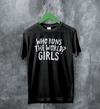 World Women's Day T-Shirt Who Runs The World? Girl Shirt Women Tee - Black - WorldWideShirt