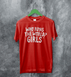 World Women's Day T-Shirt Who Runs The World? Girl Shirt Women Tee - Red - WorldWideShirt