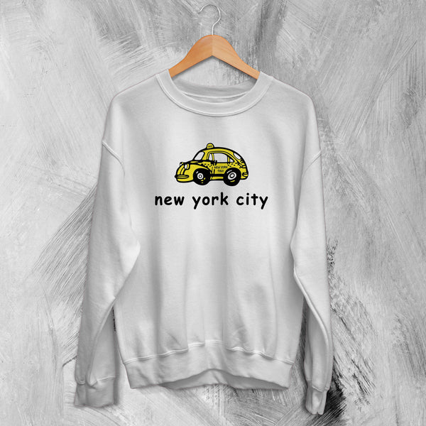 Y2K NYC Sweatshirt New York Taxi Sweater Love Tour NYC Merch - WorldWideShirt