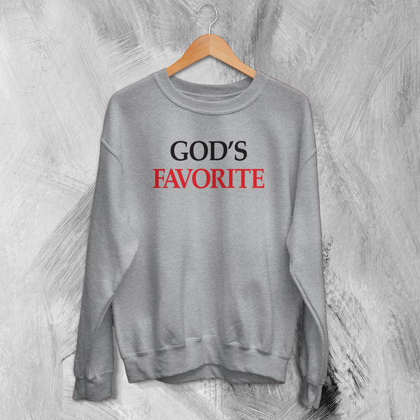 Y2K Sweatshirt God's Favorite Sweater Love Girly Merch Gift for Girl - WorldWideShirt
