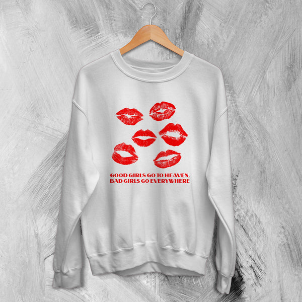 Y2K Sweatshirt Good and Bad Girls Sweater Cute Girly Merch Gift for Girl - WorldWideShirt