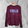 Yale University Sweatshirt Retro Campus Shirt Ivy League Research University US - Red Maroon - WorldWideShirt