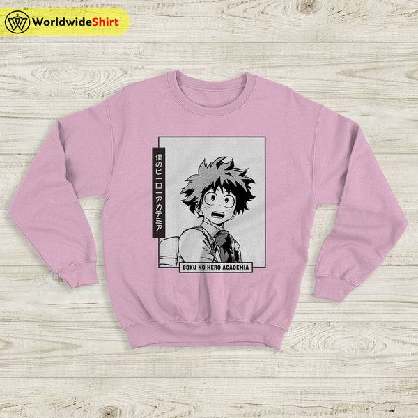 Kids Izuku Midoriya Sweatshirt Boku No Academia Shirt BNHA Merch Anime