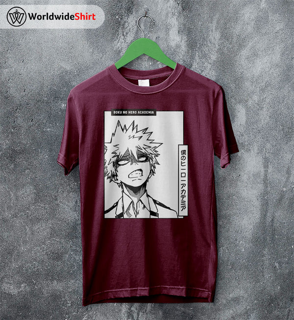 Katsuki Bakugo T-shirt Boku No Hero Academia Shirt BNHA Merch