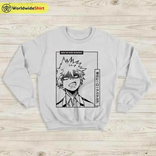 Bakugo Katsuki Sweatshirt Boku No Academia Shirt BNHA Merch Anime