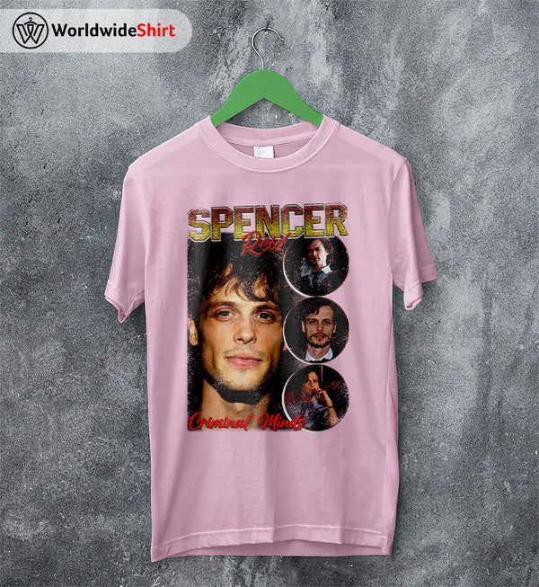 Spencer Reid Vintage 90's Shirt Criminal Minds T-Shirt TV Show Shirt