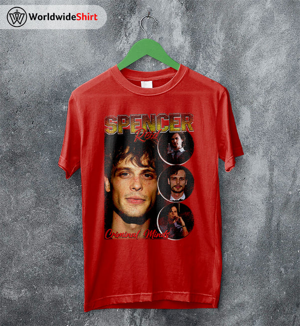 Spencer Reid Vintage 90's Shirt Criminal Minds T-Shirt TV Show Shirt