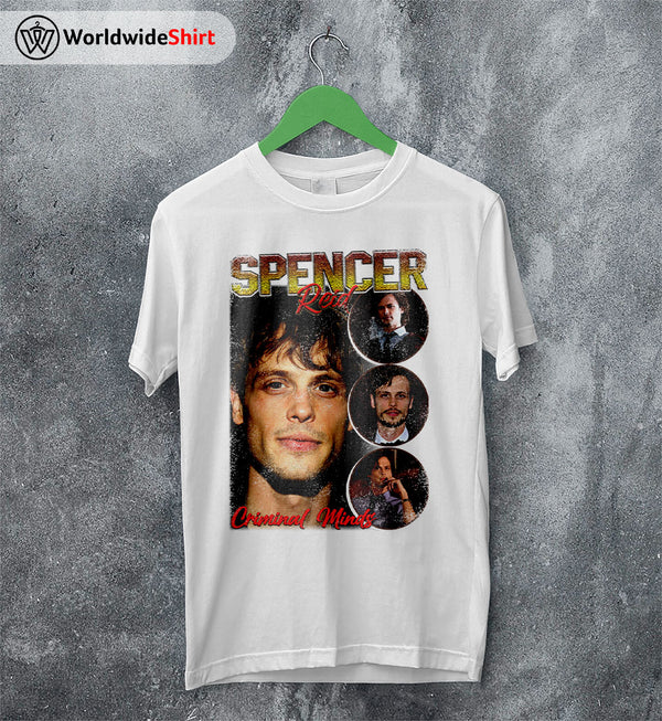 Spencer Reid Vintage 90's Shirt Criminal Minds T-Shirt TV Show Shirt