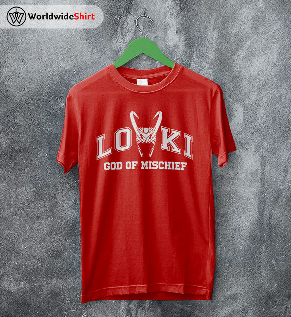 Loki God of Mischief T-Shirt Loki Shirt The Avengers Shirt