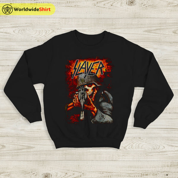 Slayer Band Vintage Tour Poster Sweatshirt Slayer Band Shirt Metal Band