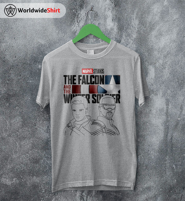 Falcon and the Winter Soldier Line T-Shirt The Avengers Shirt Movie Shirt