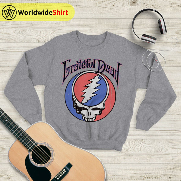 Grateful Dead Vintage 90's Logo Sweatshirt Grateful Dead Shirt Rock Band - WorldWideShirt