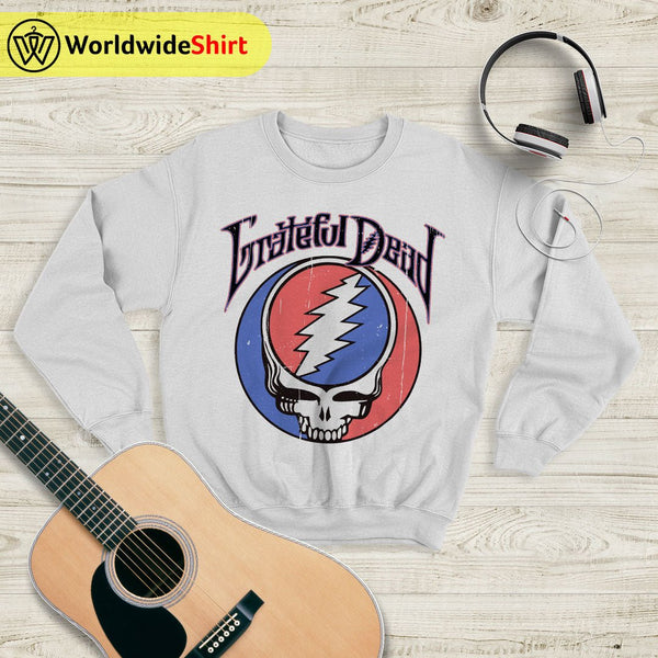 Grateful Dead Vintage 90's Logo Sweatshirt Grateful Dead Shirt Rock Band - WorldWideShirt
