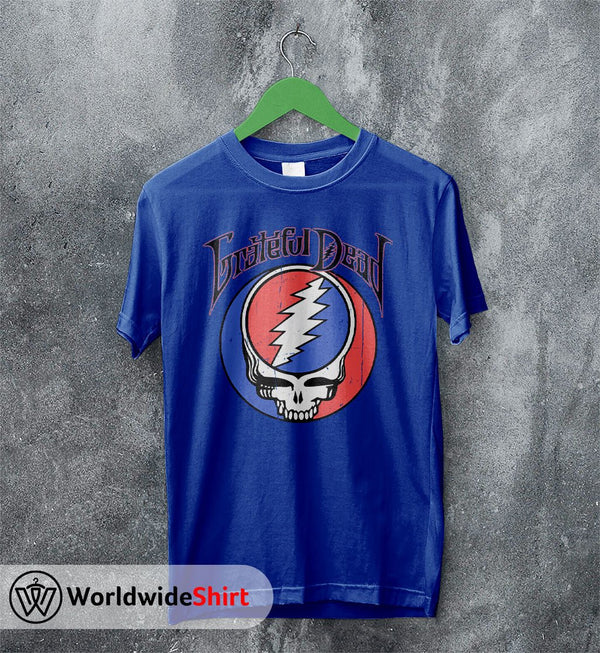 Grateful Dead Vintage 90's Logo T-shirt Grateful Dead Shirt Rock Band - WorldWideShirt