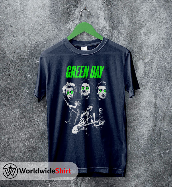 Green Day Band Vintage 90's T-Shirt Green Day Shirt Rock Band Shirt - WorldWideShirt