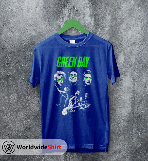 Green Day Band Vintage 90's T-Shirt Green Day Shirt Rock Band Shirt - WorldWideShirt