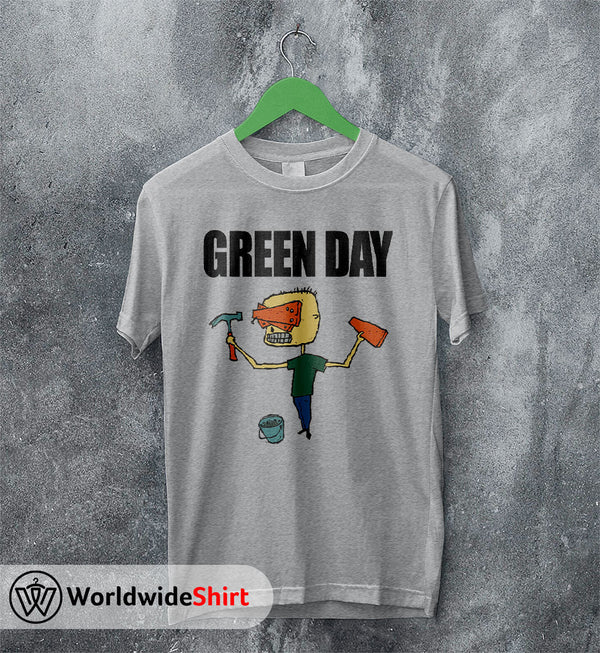 Green Day Tour Vintage 90's T-Shirt Green Day Shirt Rock Band Shirt - WorldWideShirt
