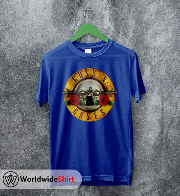 Guns N Roses Vintage Logo T-Shirt Guns N Roses Shirt Rock Band - WorldWideShirt