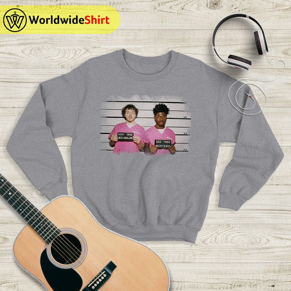 Jack Harlow And Lil Nas X Mugshot Sweatshirt Jack Harlow Shirt Rapper Shirt - WorldWideShirt