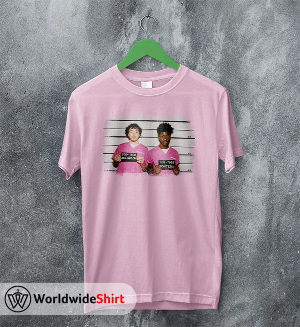 Jack Harlow And Lil Nas X Mugshot T shirt Jack Harlow Shirt Rapper Shirt - WorldWideShirt