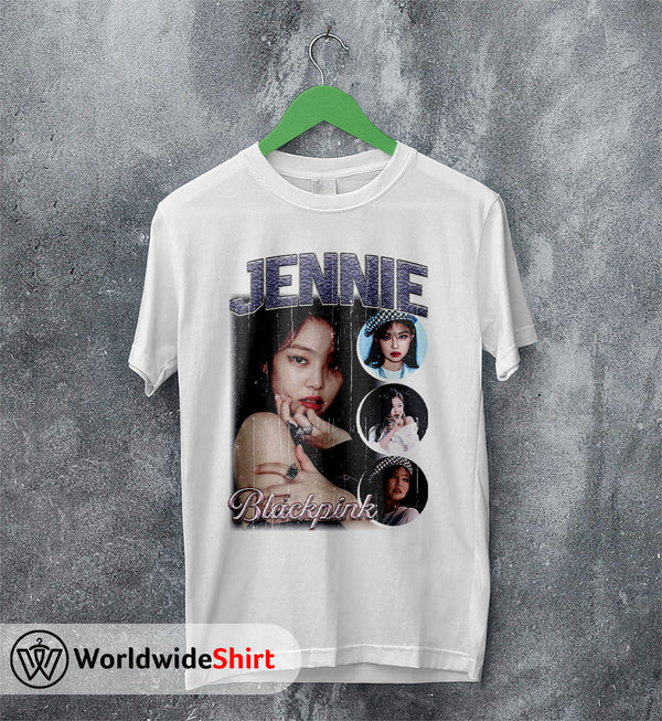 Jennie Vintage 90's T-Shirt BLACKPINK Shirt KPOP Shirt - WorldWideShirt