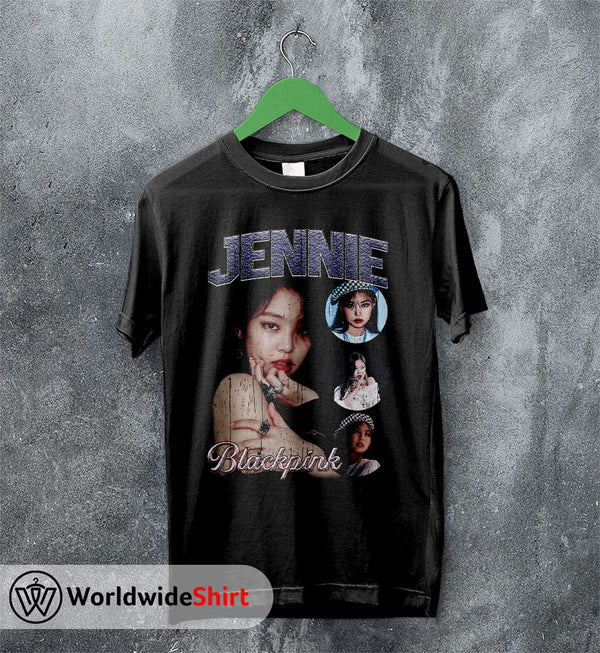 Jennie Vintage 90's T-Shirt BLACKPINK Shirt KPOP Shirt - WorldWideShirt