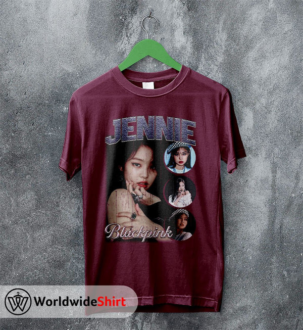Jennie Vintage 90's T-Shirt BLACKPINK Shirt KPOP Shirt - WorldWideShirt