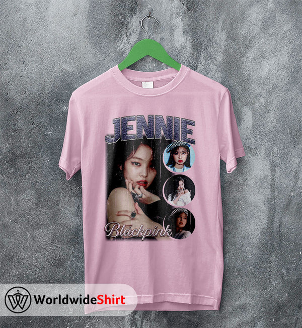 Jennie Vintage 90's T-Shirt BLACKPINK Shirt KPOP Shirt - WorldWideShirt